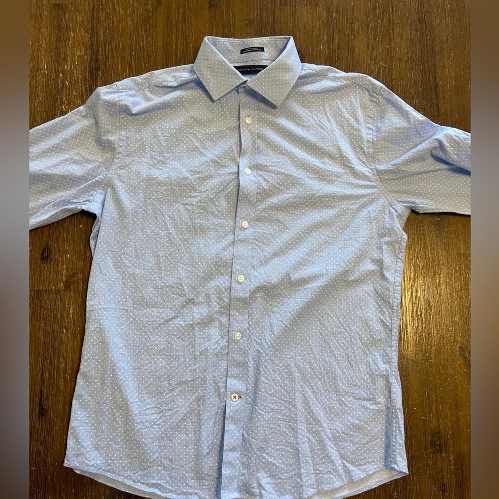 TOMMY HILFIGER - slimfit stretch dress shirt (medium)